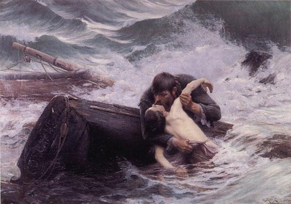 Alfred Guillou Adieu Sweden oil painting art